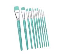 10Pieces Professional Paint Brush Watercolor Paint Brush Nylon Bristle For Acrylics Watercolor Oil Painting Set With Case