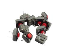 10Pieces Quiet Square Microswitches For Gaming Microswitch 6x6x4.3mm Ensuring A Peaceful Environment Microswitches