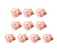 10Pieces Resin Animal Miniatures Figurines for Cake Toppers Birthday Gift Home Desk Decoration for Various Space Miniature Animal Figurines