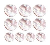 10pieces Shell Buttons 20mm, Clothing Buttons for Crafts, 2-Hole Design Round River Shell Cardigan Button, for Suit, Coat, Windbreaker, Sweater