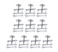 10Pieces Water Hose Clamps Adjustable Leakproof Spring Water Pipe Clip Pipe Tube Screw Clamps for Physics Teaching Laboratory Control