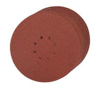 10Pk 225mm Hook & Loop Discs Punched 60g 80g 120g Pick Wall Sanding Disc Sander