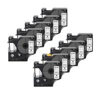 10PK 9mm Black on White Label Tape - Works w/LabelPoint 160/280/420P (D1 40913)(Black on White)