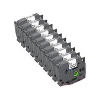 10PK 9mm TZeS121 TZS121 Compatible with TZe-S121 Tack Acrylic Adhesive TZ Label Universal Fit for Label Printer Models