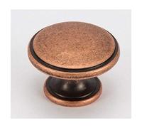 10pk Copper Finish Shaker Style 38mm Diameter Kitchen Cupboard Cup Door Knob