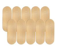 10PK Maker Series Maple Wooden Fingerboard Deck, Unbranded - 34mm x 97mm - Teak Tuning Fingerboards