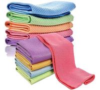 10pk of Fish Scale Microfiber Polishing Cleaning Cloth Absorbent Without Leaving Marks Multifunctional Streak-Free Easy Reusable Lint Free Easy For Kitchen House Car 40x30cm
