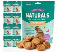 10pk Pure Breed Dog Treats Chicken Coins Chips For Small Puppies, Medium to Large Pets. Made With Natural Ingredients. Training & Rewards Low Fat Chews, High Protein, For Chihuahuas to Altasians 800g