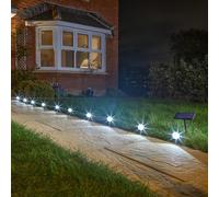 10PK Solar Powered MULTISPOT Spotlights