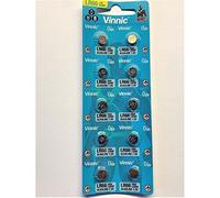10pk Vinnic Size LR66 V377 377 AG4 L626 Alkaline Watch Battery