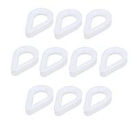 10pk White Nylon Rope Splice Thimble 6mm Rope Spliced Boat Sailing Thimbles