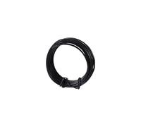 10Roll Plastic Coated Floral Soft Iron Wire Green Flower Flexible Paddle Handmade Diy Home Gardening Supplies For Shaping Bonsai Branches(Black,10m)