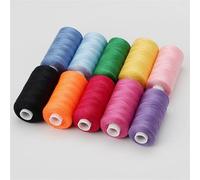 10Roll/Set 400 Yards Sewing Thread Machine Hand Embroidery Good Polyester Strong Sturdy for Needlework DIY Repair for Bracelet Making, Crafting(02)
