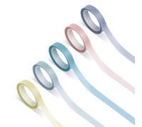 10Rolls Highlighter Tape Removable Sticky Notes Transparent Sticky Tabs Clear Highlighter Strips Flags Stickers for Reminder Planner Message School Annotating Books Office Students Teachers