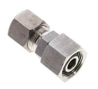 10S & 12S Stainless Steel Straight Compression Fitting with Swivel 400 bar FKM O-ring Sealing Cone ISO 8434-1