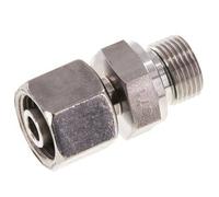 10S & G3/8'' Stainless Steel Straight Swivel with Male Threads 630 bar FKM Adjustable ISO 8434-1