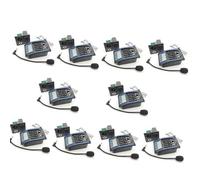 10Set 5 Band Acoustic Guitar Pickup Guitar EQ Preamp With Microphone Equalizer Piezo Pickup Tuner LCD Guitar Parts Professional acoustic guitar pickups