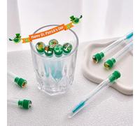 10set Disposable Mascara Wands Set, Include 10Pcs Crystal Lash Spoolies Brush and 10 Pcs Reusable Empty Eyelash Brush Tubes St Patricks Day Decorations Supplies Makeup Brush