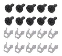 10Set Engine Compartment Cover Plate Panel Screw Clip and Spring Clamp Base For Porsche Cayenne 2003 2004 2005 2006 2007 2008 2009 2010