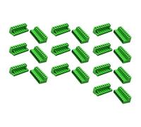 10Set Plugs In PCB Terminals Block 5.08mm Pitches PCB Mount Screw Terminals Block Connector Pluggable Quick Pluggable