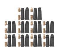 10Set Welding Cable Connector Plug, European Welding Machine Quick Fitting, Rubber Brass Connector for 200-250A Electric Welding, Hydrogen Arc and Gas Shielded Welding Machines w