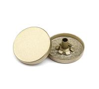 10Set Zinc Alloy Snap Buttons Flat for Jacket Down Repair No-Sew,Misty Gold,15mm
