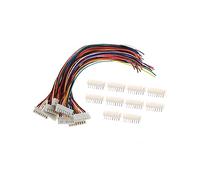 10sets 2/3/4/5/6/7/8/9/10 PIN PITCH Male Female Plug Connection JST XH2.54 XH 2.5 4mm 15cm Wire length 4AWG cable connector(10Set 8Pin)