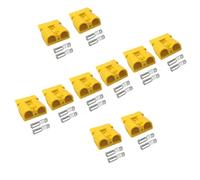 10Sets Anderson Connector,50A 6-10 Gauge Battery Quick Connector Disconnect Wire Harness Plug for 12V-36V Winch Auto Car Trailer Driver Electrical