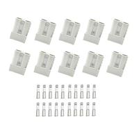 10Sets Anderson Connector,50A 6-10 Gauge Battery Quick Connector Disconnect Wire Harness Plug for 12V-36V Winch Auto Car Trailer Driver Electrical