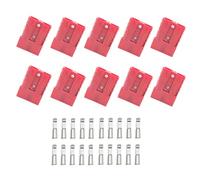10Sets Anderson Connector,50A 6-10 Gauge Battery Quick Connector Disconnect Wire Harness Plug for 12V-36V Winch Auto Car Trailer Driver Electrical