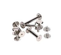 10sets Binding Chicago Screws Silver Belt Screw Nails Long Studs Rivets Leather Craft Hardware Accessories Rod Length 4~30mm(6mm)