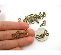 10sets Bronze Large Hook and Eye Fasteners Skirt Dress Bronze Sew On Collar Hook