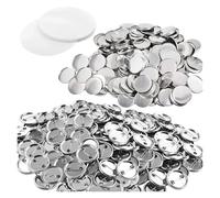 10Sets Metal Badge Pin Button Maker Parts 25-75MM, DIY Blank Badge Button Parts For Art Crafts Making Iron-Base Set For DIY Craft Production(50MM)