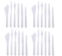 10Sets60Pcs Palette Knife Painting Spatula, Plastic Spatula Palette Knife Oil Painting Accessories Color Mixing Set for Oil, Canvas, Acrylic PaintingThe ideal assortment of mixed media tools