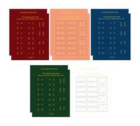 10Sheets/180PCS Colorful Monthly Planner Tabs with Gold Letters Self-Adhesive Calendar Labels Index Stickers for Notebooks & Office