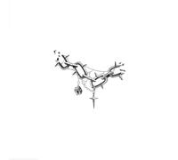 10sheets Chain Lock Tattoo Stickers, Unique Dark And Sexy Black And White Minimalist Creative Stickers For Women.
