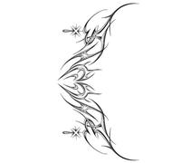 10sheets Succubus Tears Tattoo Sticker Waterproof Female Long-Lasting Simulation Lower Abdomen Chest