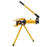 10T Hydraulic Pipe Bender Tube Bending Machine Manual Pipe Bender Set 6 Dies 13-34mm Pipe Diameter Tool with Protective Gloves and Seal Rings, Bending Angle 90°