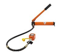 10T Mini Manual Hydraulic Jack, Lifting Cylinder Ram Stroke 11mm with 70Mpa Hydraulic Hand Pump, Single Acting Lifting Cylinders for Bending Straightening Shearing