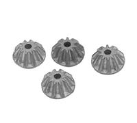 10T Pinion Gear Set Zinc Alloy High Strength Motor Gears Replacement for WLtoys 144010 124016 124017 124018 124019 124007 RC Model Car Spare Parts 4Pcs