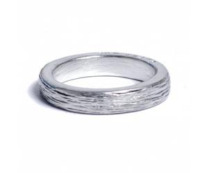 10th Anniversary Idea Ladies Tin Ring Inscribed with Ten Years (T)