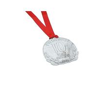 10th Anniversary Medal - Gift for Him or Her, Red Ribbon, Metal Medal, Packaged in Velvet Bag