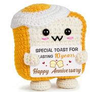 10th Anniversary Wedding Gifts, Romantic 10 Years - Positive Crochet Toast