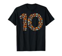 10th Birthday 10 Dinosaurs Trex Ten Year Old Bday Party Boys T-Shirt