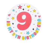 10th Birthday Badge, 75mm Birthday Girl Badge Double Digits 10th Birthday Decorations Celebration Accessory for Daughter Granddaughter Niece
