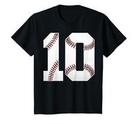 10th Birthday Baseball Sport Party 10 Years Old Kid T-Shirt