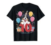 10th birthday boy girl 10 years old ten Bernese Mountain Dog T-Shirt