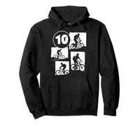 10th Birthday Boy Mountainbiker MTB 10 years old Pullover Hoodie