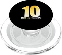 10th Birthday Double Digits Girls Ten 10 Yellow Ombre Kids PopSockets PopGrip for MagSafe
