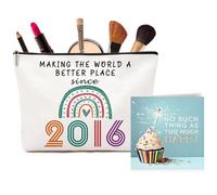 10th Birthday Gifts for Girls, Exquisite Makeup Bag, Pencil Case & Blessing Card - Birthday Gift Set for Her, Daughter, Best Friend or Sister